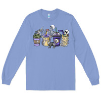Colony Blue skeleton coffee cups Long Sleeve Tee - NancyCooperArtShop