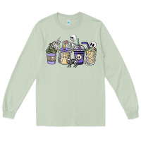 Matcha skeleton coffee cups Long Sleeve Tee - NancyCooperArtShop