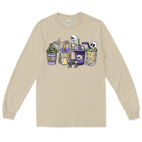 Mushroom skeleton coffee cups Long Sleeve Tee - NancyCooperArtShop