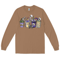 Toasted Coconut skeleton coffee cups Long Sleeve Tee - NancyCooperArtShop