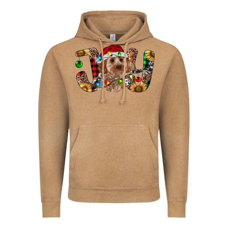 Cockapoo Christmas Joy Vintage Hoodie by RanaPortraitStore | Teevron