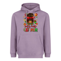 Lavender santas favorite cat mom Heavyweight Hoodie - texasbilliewilder