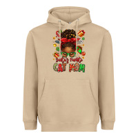 Mushroom santas favorite cat mom Heavyweight Hoodie - texasbilliewilder