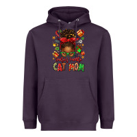 Plum santas favorite cat mom Heavyweight Hoodie - texasbilliewilder