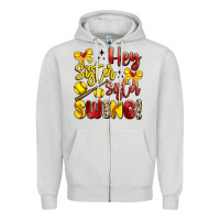 Dove Grey hey sister sister swing softball Zipper Hoodie - Artiststas