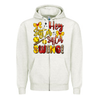 Oatmeal Heather hey sister sister swing softball Zipper Hoodie - Artiststas