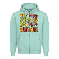 Seafoam hey sister sister swing softball Zipper Hoodie - Artiststas