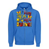 Hey Sister Sister Swing Softball Zipper Hoodie | Teevron