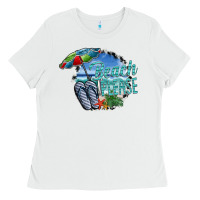 White beach please Ladies Tee - SublimationCraftShop