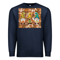 Navy Fall gnomes Premium Sweatshirt - NancyCooperArtShop
