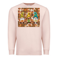 Pale Pink Fall gnomes Premium Sweatshirt - NancyCooperArtShop