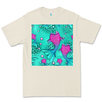 Bone mermaid tail seamless pattern Premium Tee - HRA Design Shop