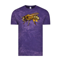 Cloud Purple Bee Side Vintage Tee - LillyAllenDesigns