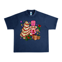 Navy christmas tree cake and nutcracker with gifts ado Urban Heavy Tee - AdoDesignShop