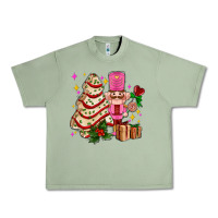 Oil Green christmas tree cake and nutcracker with gifts ado Urban Heavy Tee - AdoDesignShop