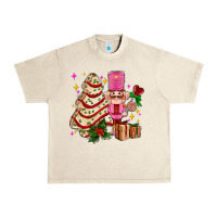 Sandshell christmas tree cake and nutcracker with gifts ado Urban Heavy Tee - AdoDesignShop