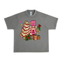 Christmas Tree Cake And Nutcracker With Gifts Ado Urban Heavy Tee | Teevron