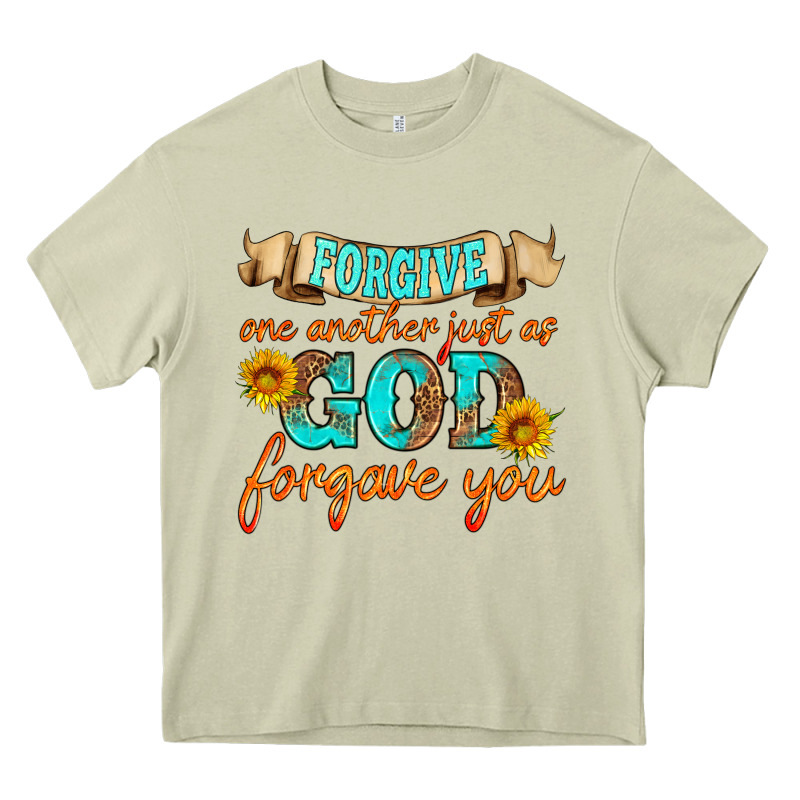 Forgive One Another Just As God Forgave You Heavy Core Tee by HRA Design Shop | Teevron