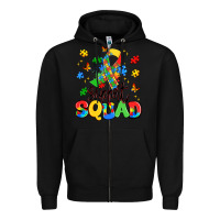 Black support squad Zipper Hoodie - Artiststas