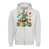 Dove Grey support squad Zipper Hoodie - Artiststas