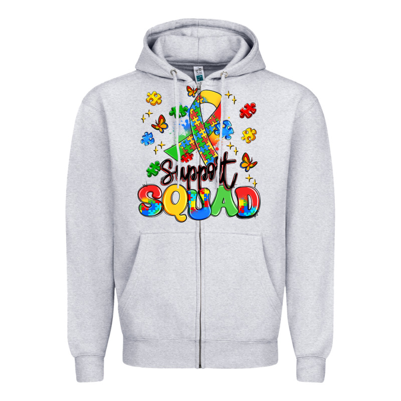 Support Squad Zipper Hoodie by Artiststas | Teevron