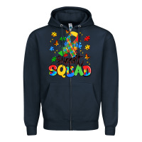 Navy support squad Zipper Hoodie - Artiststas