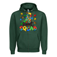 Sports Green support squad Zipper Hoodie - Artiststas