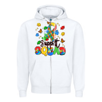 White support squad Zipper Hoodie - Artiststas