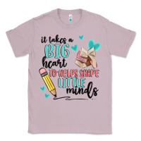 Lilac it takes a big hearts to helps shape little minds Classic Tee - MaliasSmallBusiness
