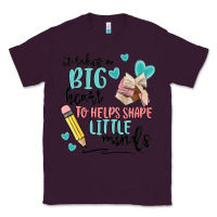 Plum it takes a big hearts to helps shape little minds Classic Tee - MaliasSmallBusiness