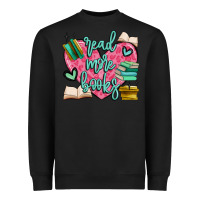 Black read more books Heavyweight Sweatshirt - MaliasSmallBusiness