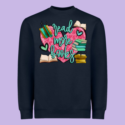 Read More Books Heavyweight Sweatshirt Designed By Maliassmallbusiness
