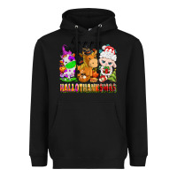 Black happy hallothanksmas farm animals Heavyweight Hoodie - texasbilliewilder