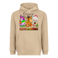 Mushroom happy hallothanksmas farm animals Heavyweight Hoodie - texasbilliewilder