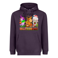 Plum happy hallothanksmas farm animals Heavyweight Hoodie - texasbilliewilder