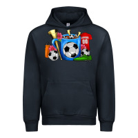 Navy Soccer Coffee Mug Urban Hoodie - FaDigitalArtStudio