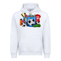 White Soccer Coffee Mug Urban Hoodie - FaDigitalArtStudio