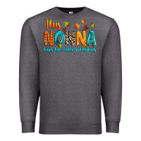 Charcoal Heather This nonna loves her little pumpkins Premium Sweatshirt - texasbilliewilder
