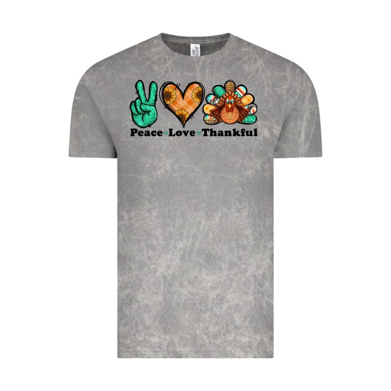 Peace Love Thankful Turkey Vintage Tee by Jasminsmagicworld | Teevron