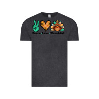 Vintage Black peace love thankful turkey Vintage Tee - Jasminsmagicworld