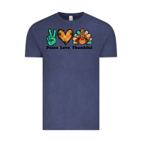 Vintage Denim peace love thankful turkey Vintage Tee - Jasminsmagicworld