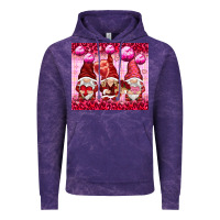 Cloud Purple valentines gnomies with leopard Vintage Hoodie - NancyCooperArtShop
