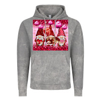 Cloud Rock valentines gnomies with leopard Vintage Hoodie - NancyCooperArtShop
