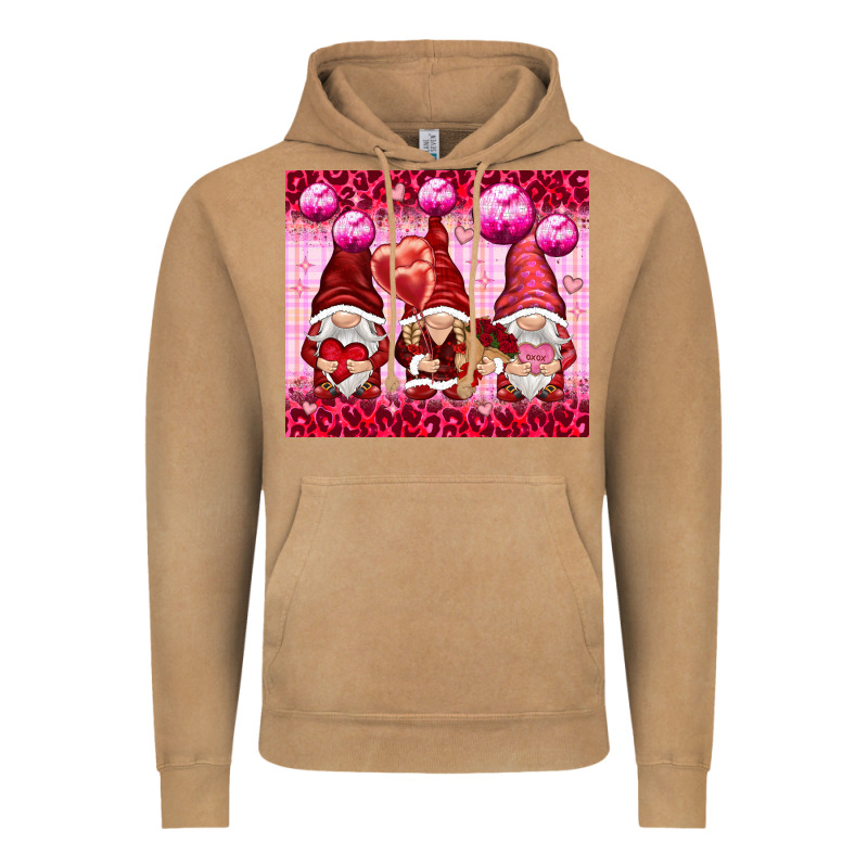 Valentines Gnomies With Leopard Vintage Hoodie by NancyCooperArtShop | Teevron