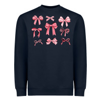 Navy pink ribbons Heavyweight Sweatshirt - MaliasSmallBusiness