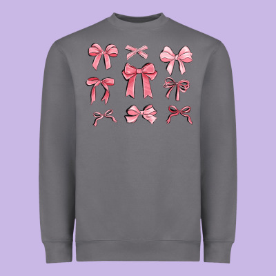 Pink Ribbons Heavyweight Sweatshirt Designed By Maliassmallbusiness