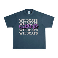 Midnight Navy wildcats football Urban Heavy Tee - MaliasSmallBusiness