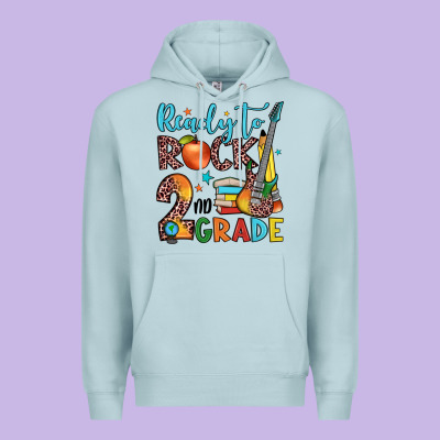 Ready To Rock 2nd Grade Premium Hoodie Designed By Jahusdesignshop
