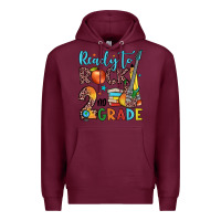 Burgundy ready to rock 2nd grade Premium Hoodie - JahusDesignShop