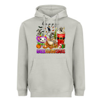 Moon Dust happy hallothanksmas skeleton coffee cups Heavyweight Hoodie - texasbilliewilder